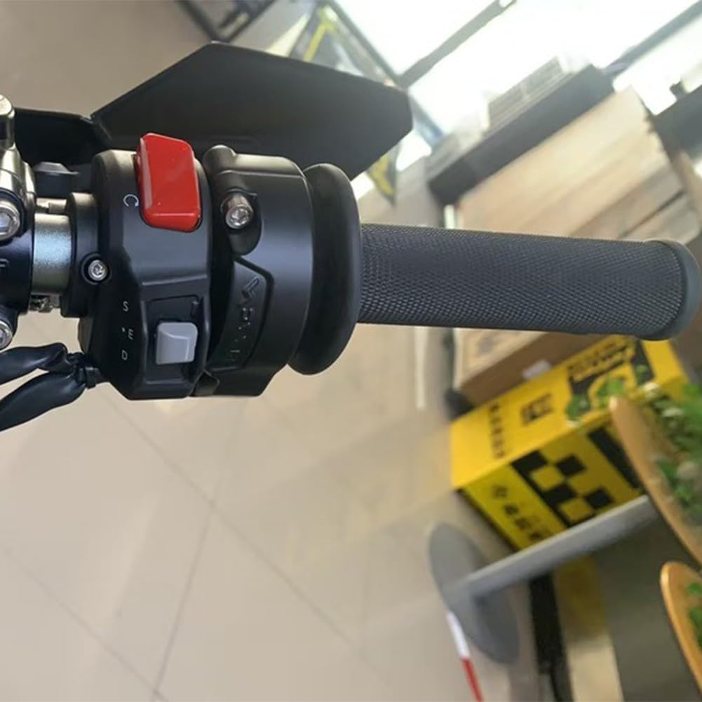 Electronic Throttle Grip Set for SurRon for Ultra Bee, for Light Bee X S, for X160 X260, for CNC Aluminum Handlebar Grips with Dual Hall Sensor, Off Road Upgrade Parts Black
