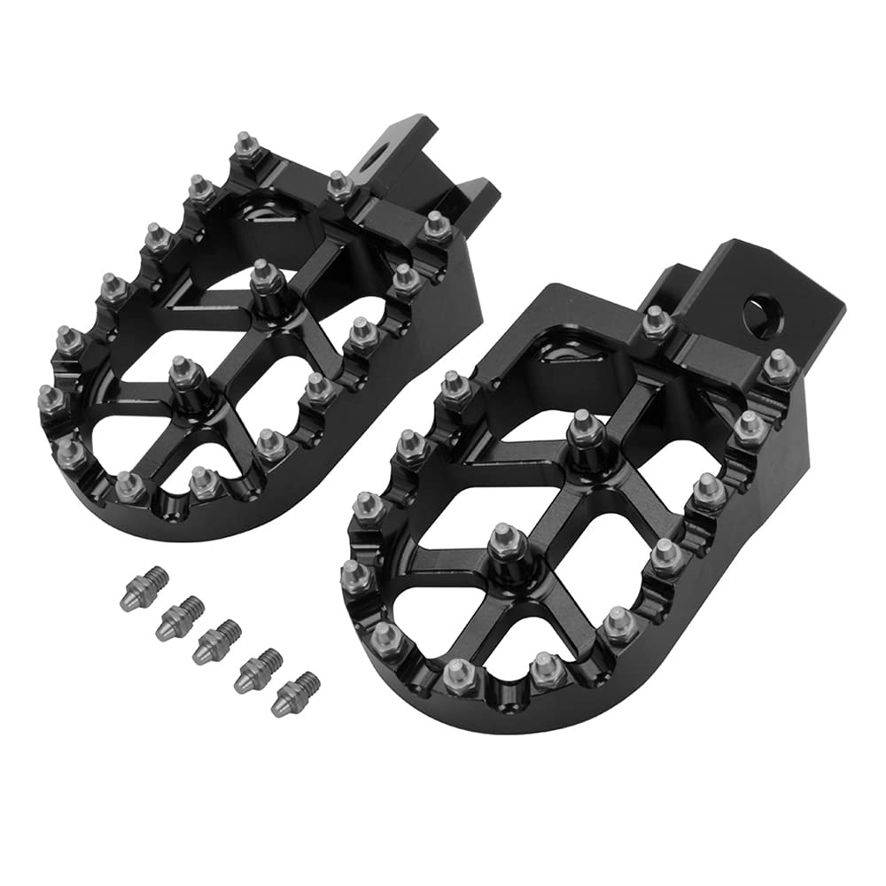 AnXin Dirt Bike Foot Pegs Motorcycle Footpegs Foot Pedals Rests CNC for TTR 110 TTR110 TTR 110E TTR110E 2011-2023 Pit Bike Blue