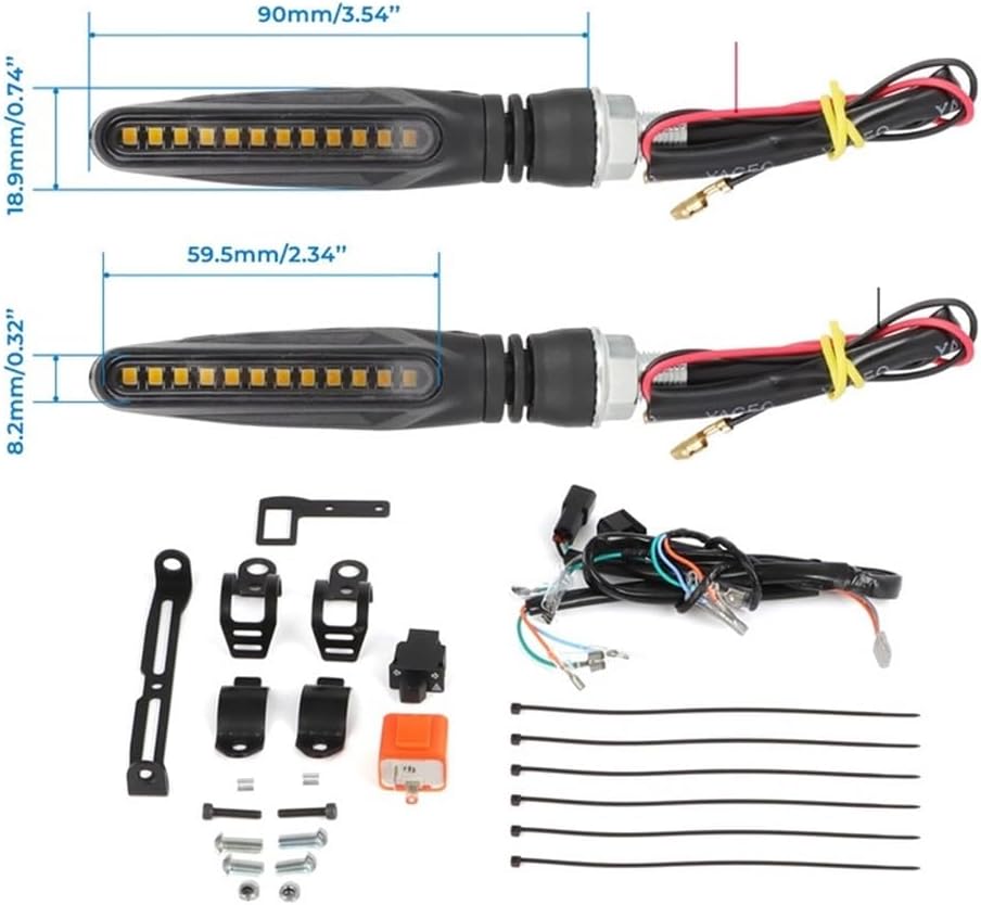 Indicators Flowing Motorbike Electric Bike Front Rear Street Legal Kit Indicator Light for Ta&laria Sting MX4 Turn Signal Lighting Lamps