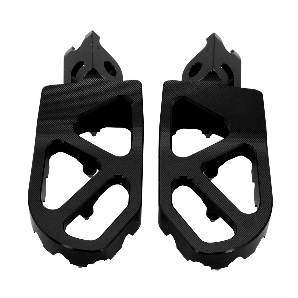 AnXin Dirt Bike Foot Pegs Motorcycle Footpegs Foot Pedals Rests CNC for KLX 110 KLX110 2002-2023 KLX110L 2010-2023 KX60 1998-2003 Pit Bike Black
