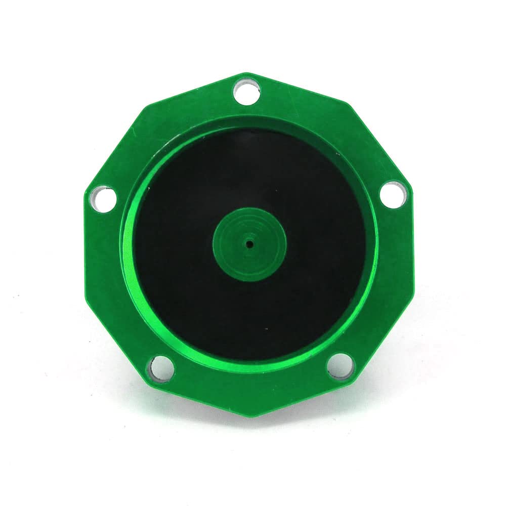 JFG RACING Dirt Bike Gas Cap,Motorcycle Gas Fuel Tank Cap with Breather Valve CNC for KX85 KX100 KX250 KX250F KX450F KX450 KLX450R KLX 110 KLX110 Dirt Pit Bike Green