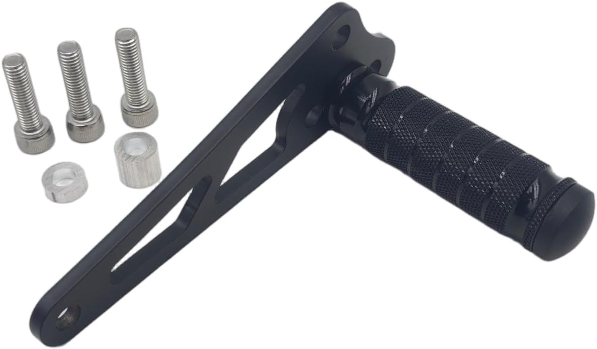 Talaria XXX Glossy Foot Lock (One Side) Steel Foot Pegs for Talaria XXX Motorcycle Parts (Black with Black Pedal)