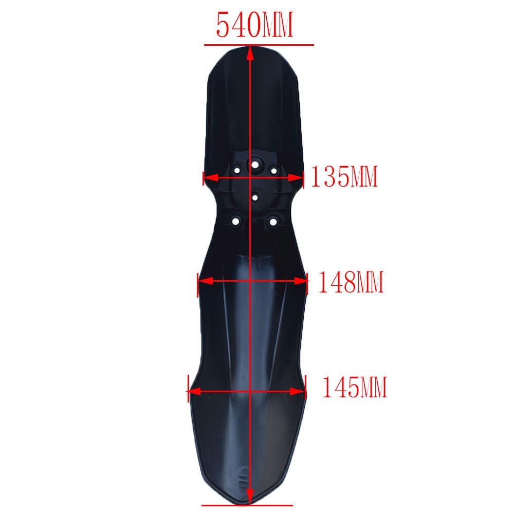 CRF110 Plastic Fairing Kit, Motorcycle Fender Cover Fits for CRF 110 2013 2014 2015 Dirt Pit Bike Motocross Off Road Motorcycle (black)