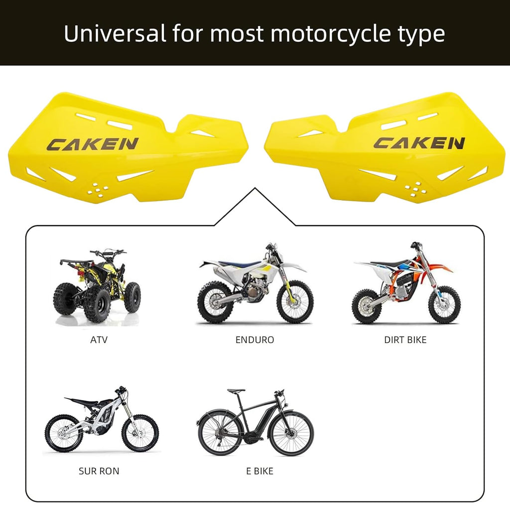 Universal 7/8" 22mm and 1 1/8" 28mm Handle Bar Hand Guards CNC Bracket for Dirt Bike Motocross ATV Scooter for CRF KLX KX LTR TRX SX SXF EXC XCW Grizzly Hawk 250 Bicycles-Red