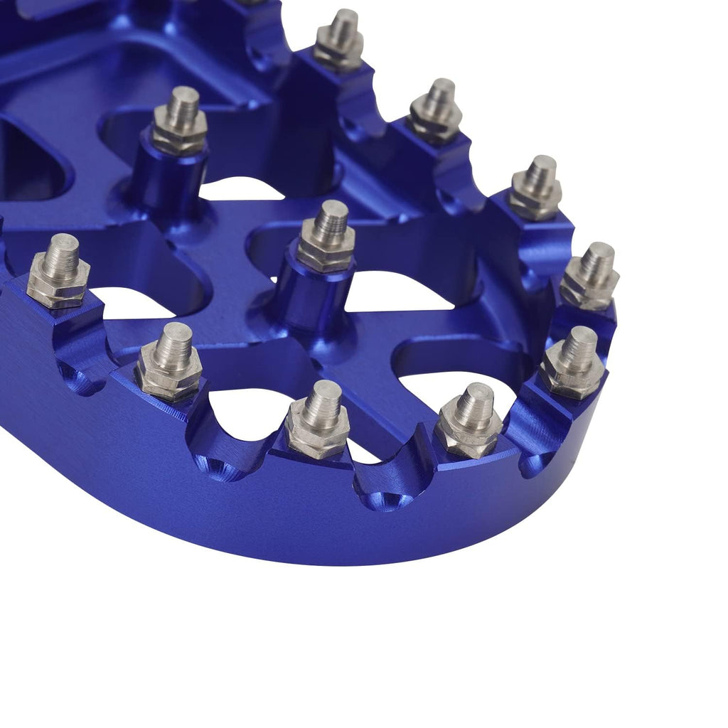 AnXin Dirt Bike Foot Pegs Motorcycle Footpegs Foot Pedals Rests CNC for TTR 110 TTR110 TTR 110E TTR110E 2011-2023 Pit Bike Blue