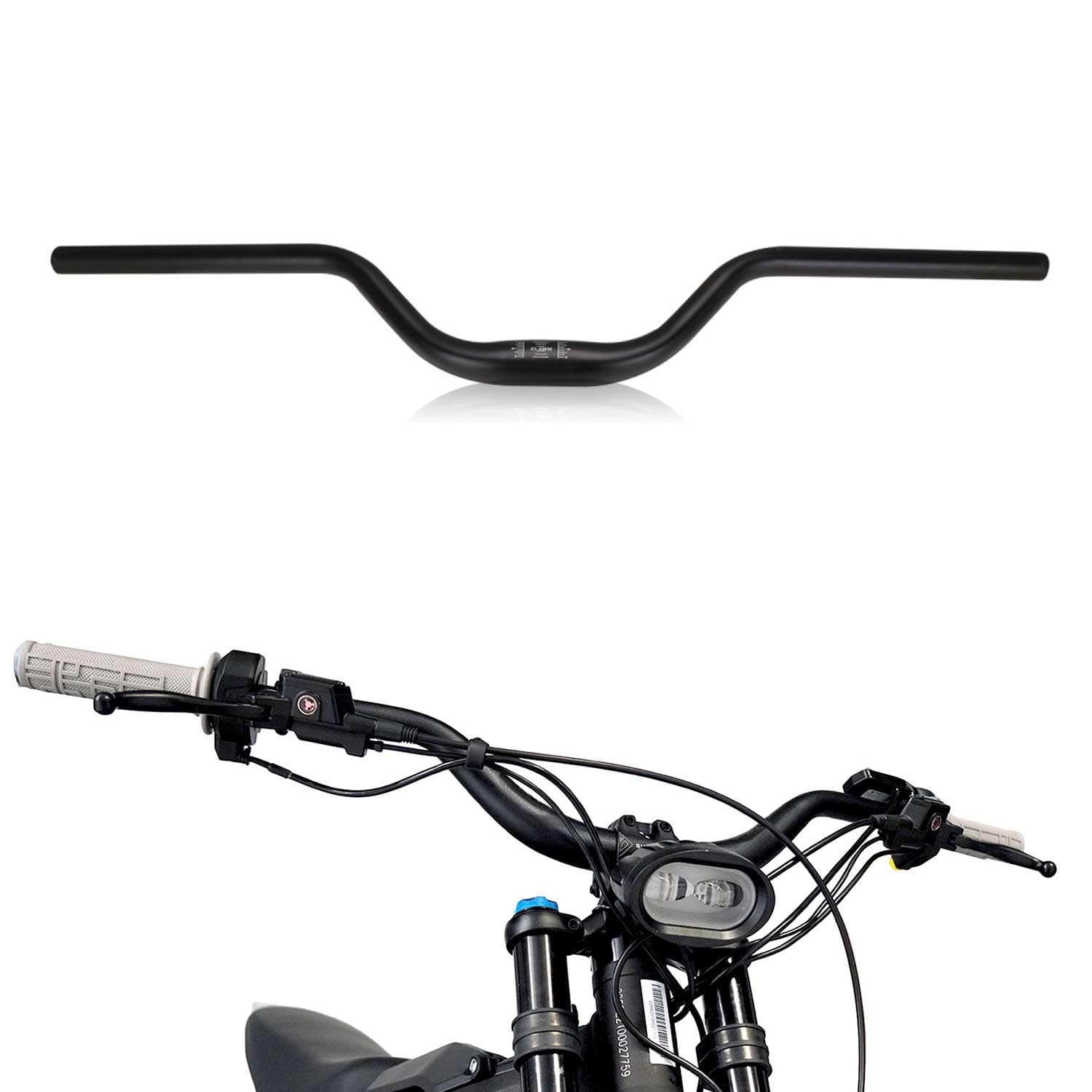 Motorcycle Heighten Handlebar 7/8" 22mm Handle Bar 4MM Thickness CNC for Surron Sur Ron LBX Talaria Sting MX3/R MX4 Talaria XXX X260 X160 E-Ride Pro 79 Bike Rawrr Mantis Purple