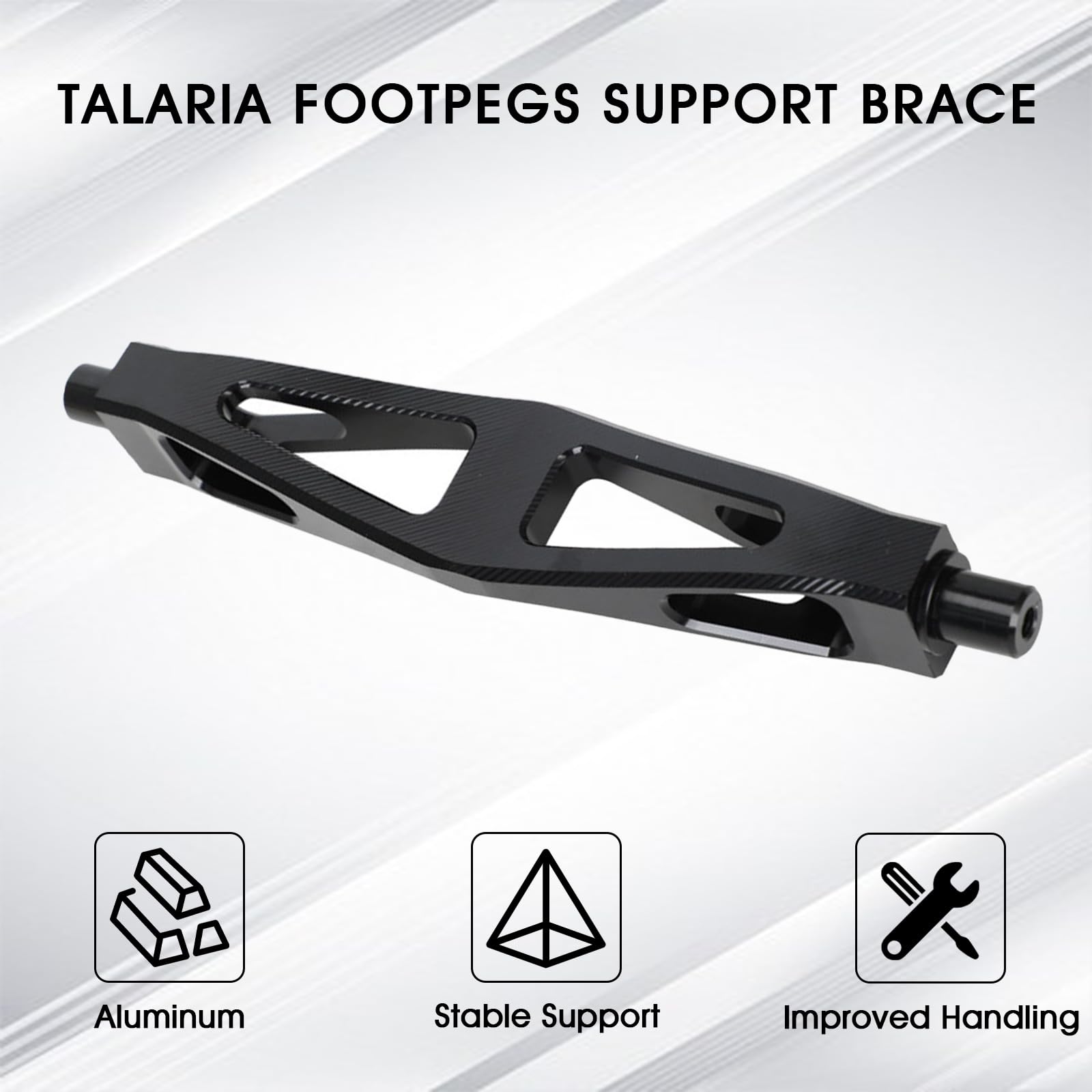 CHANGCHENG Motorcycle Foot Pegs Bracket Talaria Footpegs Holder Reinforced Lever Rest Bracket Support Brace for Talaria Sting MX3 MX4 MX5 Electric Dirt Bike Black