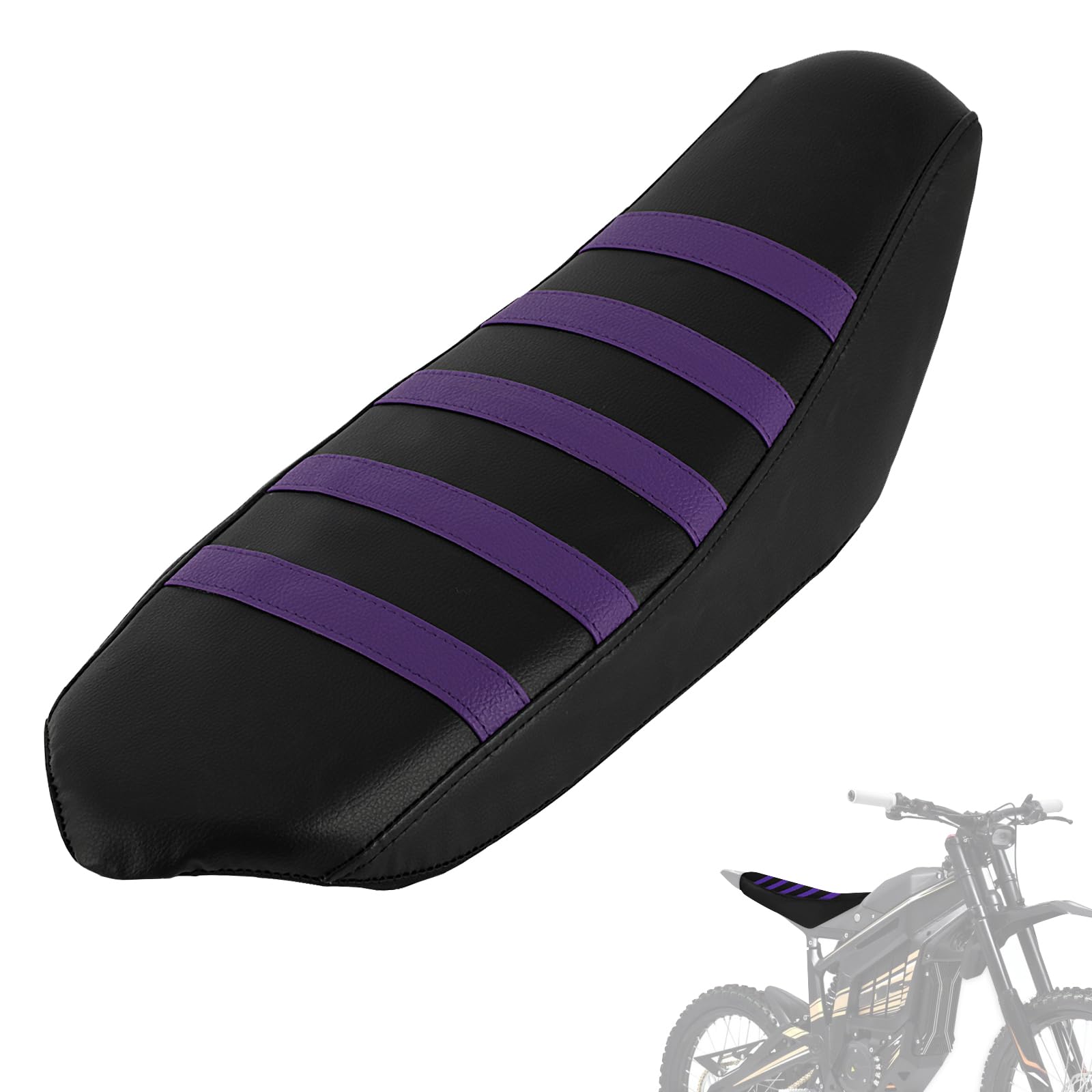 Dirt Bike Seat Cover Motorcycle Stripe Rubber Soft for Talaria Sting MX3/R MX4 MX5 PRO Electric Bike Ebike Purple