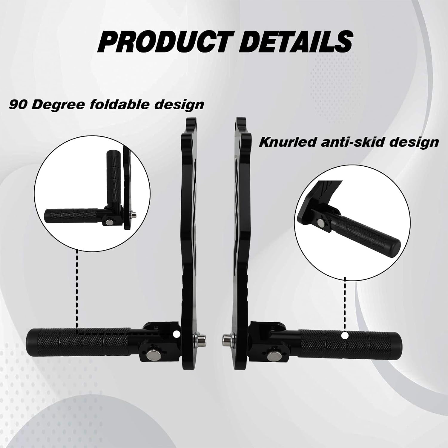Dirt Bike Rear Foot Pegs for Talaria MX3/MX4/MX5，Passenger Pedal Bracket | CNC Aluminum Rest Footrests for Talaria MX3/MX4/MX5