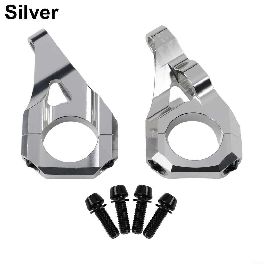 Direct Mount Stem 31.8mm 6061 Aluminium Alloy CNC For DH Dual Crown Fork Mountain Bike For Surron For Light Bee Dirt Bike, 35Mm Rise, Black/Purple/Orange/Silver(Black)