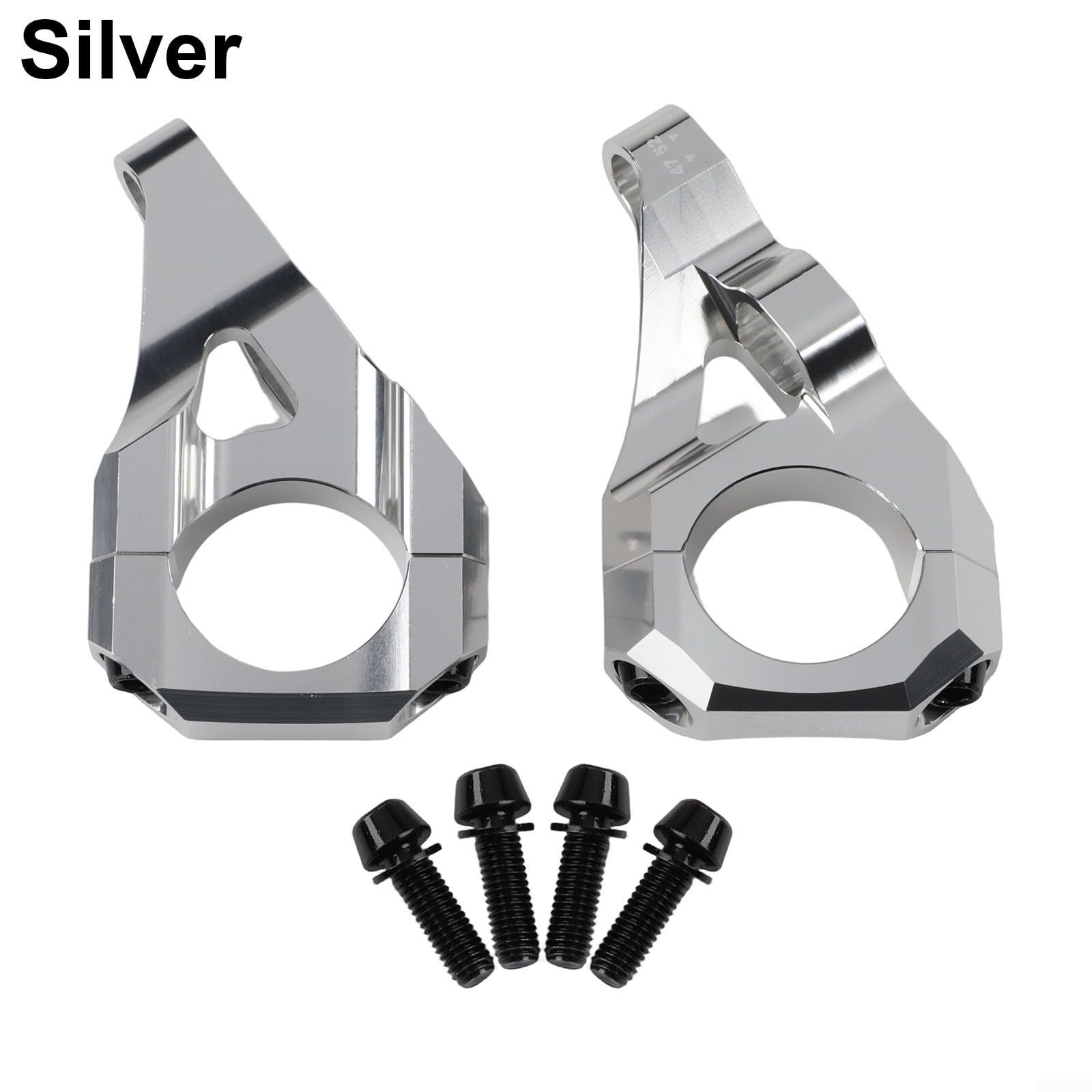 Direct Mount Stem 31.8mm 6061 Aluminium Alloy CNC For DH Dual Crown Fork Mountain Bike For Surron For Light Bee Dirt Bike, 35Mm Rise, Black/Purple/Orange/Silver(Black)
