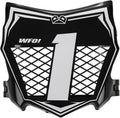 Electric Dirt Bike Hollow Mesh Front Number Plate with 3M Protective Decal for Surron Light Bee X/S,Talaria,Yozma in10,Tuttio,Ridstar Q20 &Super73-Motocross Style Plate to Hide Wire, Ebike Accessories