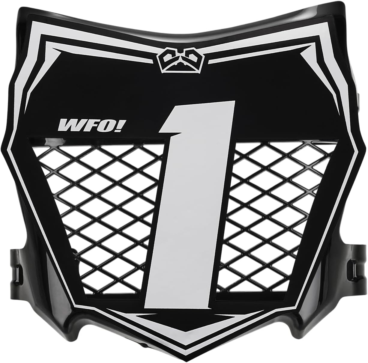 Electric Dirt Bike Hollow Mesh Front Number Plate with 3M Protective Decal for Surron Light Bee X/S,Talaria,Yozma in10,Tuttio,Ridstar Q20 &Super73-Motocross Style Plate to Hide Wire, Ebike Accessories