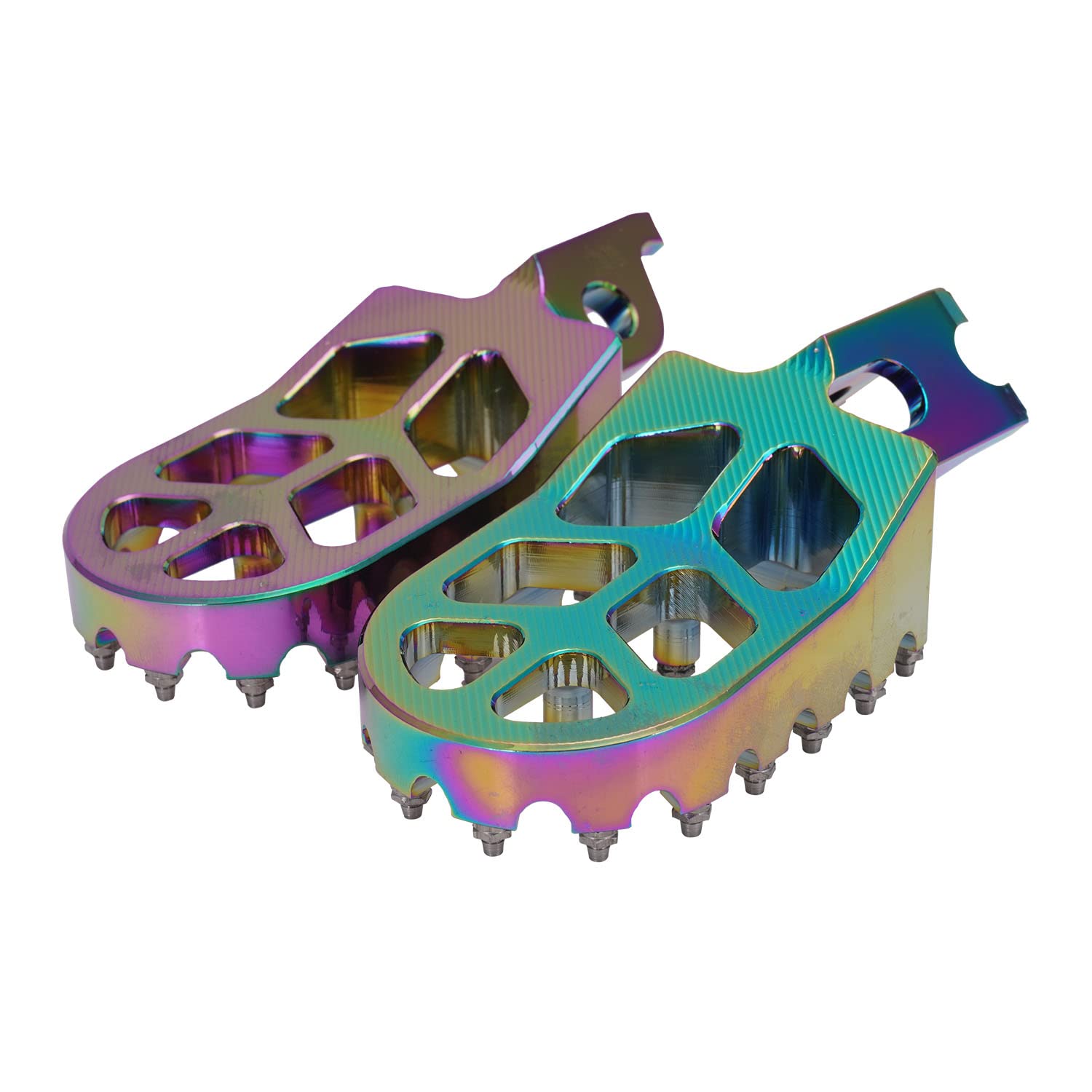 AnXin Dirt Bike Foot Pegs Motorcycle Footpegs Foot Pedals Rests CNC for KLX 110 KLX110 2002-2023 KLX110L 2010-2023 KX60 1998-2003 Pit Bike Black