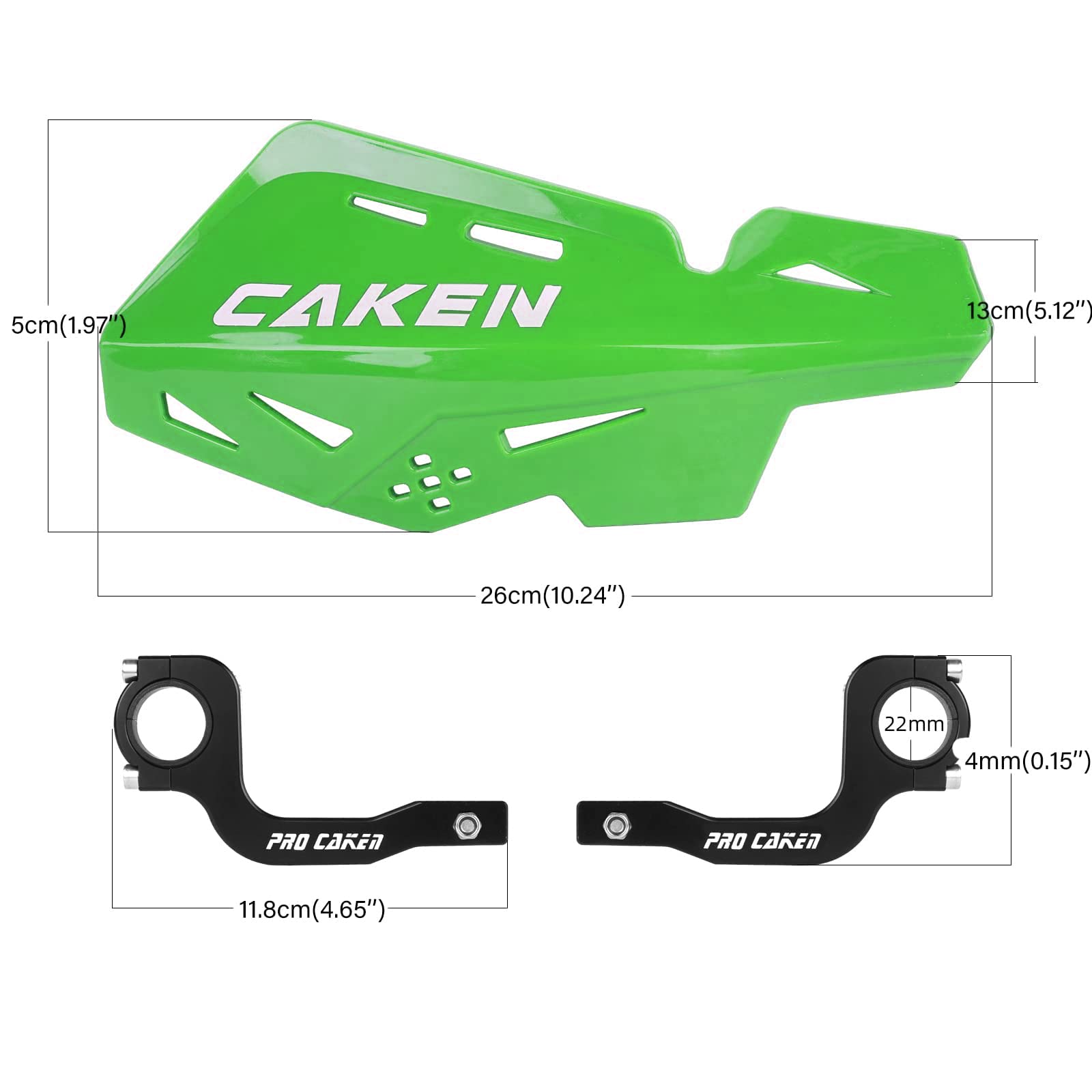 Universal 7/8" 22mm and 1 1/8" 28mm Handle Bar Hand Guards CNC Bracket for Dirt Bike Motocross ATV Scooter for CRF KLX KX LTR TRX SX SXF EXC XCW Grizzly Hawk 250 Bicycles-Red