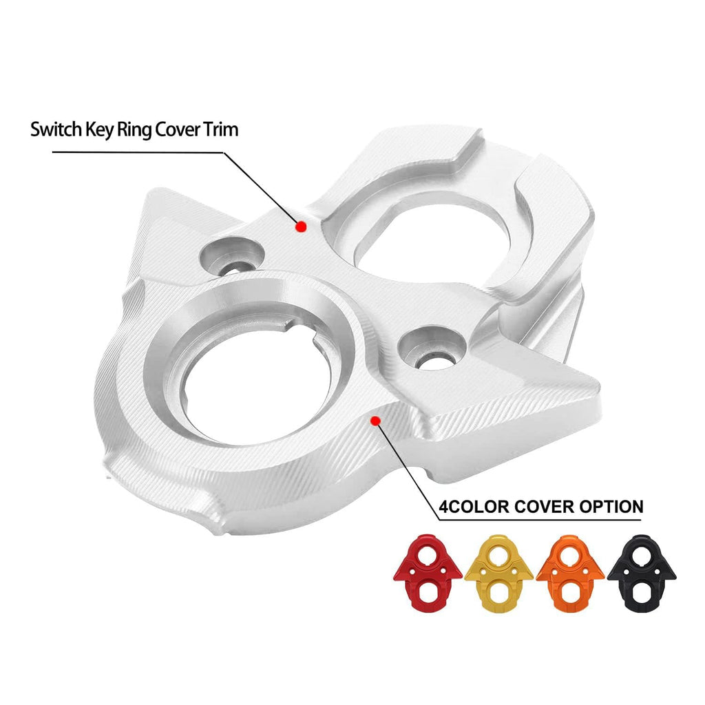 JFG RACING Ignition Key Switch Cover for Surron Light Bee,CNC Key Set Ignition Lock Cylinder Ring Cover Trim for Dirt Bike Sur Ron Light Bee X and S/X160/X260-Orange