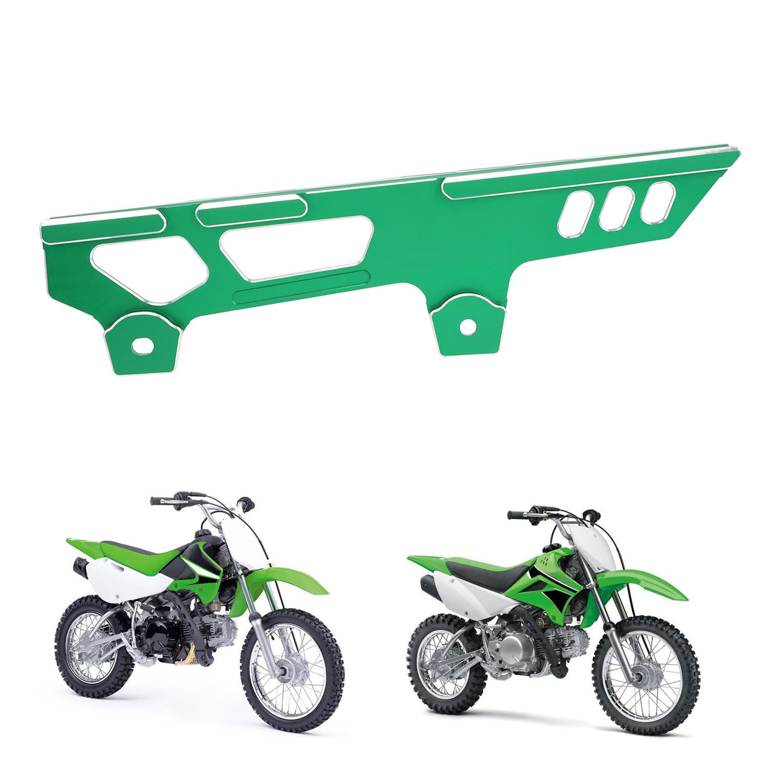 KLX 110 Chain Guard,Dirt Bike Chain Cover Protector CNC for KLX110 2002-2023 KLX110L 2010-2023 Green