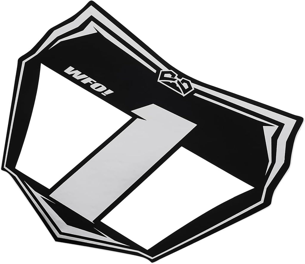 Electric Dirt Bike Hollow Mesh Front Number Plate with 3M Protective Decal for Surron Light Bee X/S,Talaria,Yozma in10,Tuttio,Ridstar Q20 &Super73-Motocross Style Plate to Hide Wire, Ebike Accessories