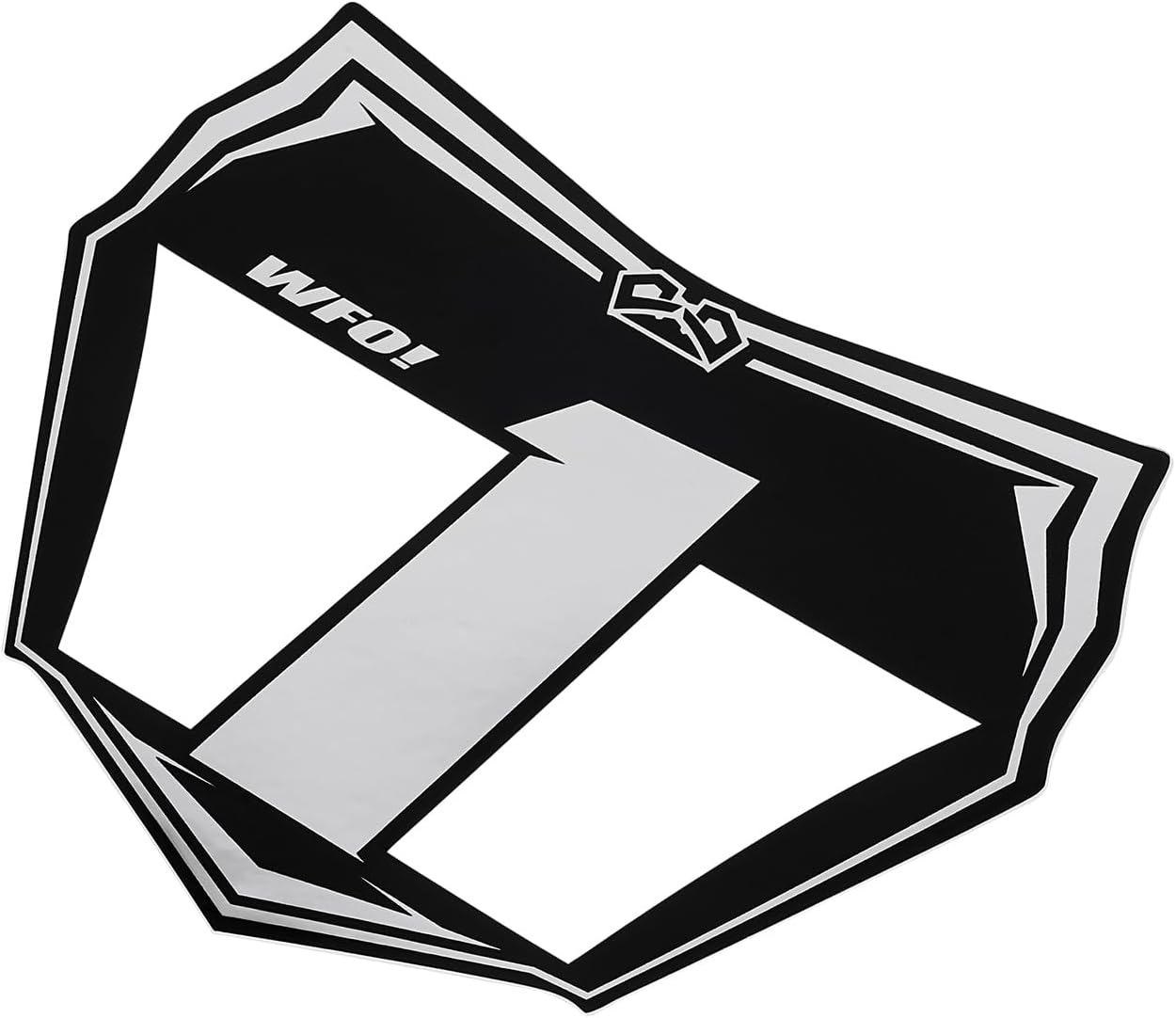 Electric Dirt Bike Hollow Mesh Front Number Plate with 3M Protective Decal for Surron Light Bee X/S,Talaria,Yozma in10,Tuttio,Ridstar Q20 &Super73-Motocross Style Plate to Hide Wire, Ebike Accessories