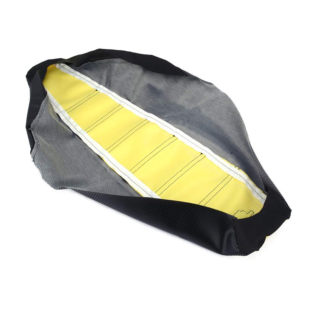 JFG Racing Dirt Bike Seat Cover,Motorcycle Cushion with Non-Slip Rubber Striped for KX65 2000-2024/KLX110 2002-2024 - Green