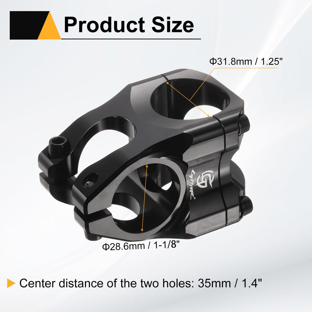 HARFINGTON Bike Stem Aluminum Alloy Bicycle Handlebar Stem with Hex Wrench for Mountain Road Bike Cycling
