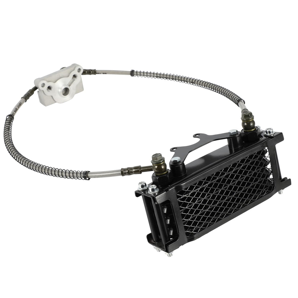 Motorcycle Oil Cooler Cooling Radiator Engine Kit Universal for CRF XR KLX 50 70 90 110 125 140cc SSR Taotao Coolster Kayo Apollo Dirt Pit Bike ATV Red