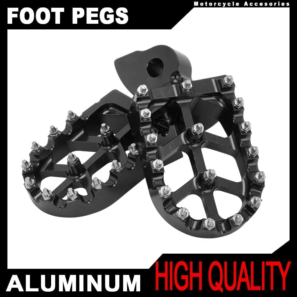 AnXin Dirt Bike Foot Pegs Motorcycle Footpegs Foot Pedals Rests CNC for TTR 110 TTR110 TTR 110E TTR110E 2011-2023 Pit Bike Blue