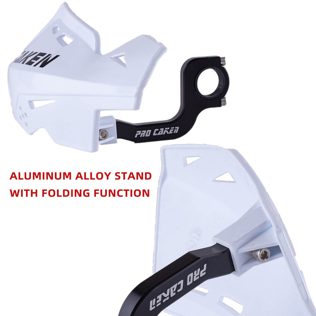Universal 7/8" 22mm and 1 1/8" 28mm Handle Bar Hand Guards CNC Bracket for Dirt Bike Motocross ATV Scooter for CRF KLX KX LTR TRX SX SXF EXC XCW Grizzly Hawk 250 Bicycles-Red