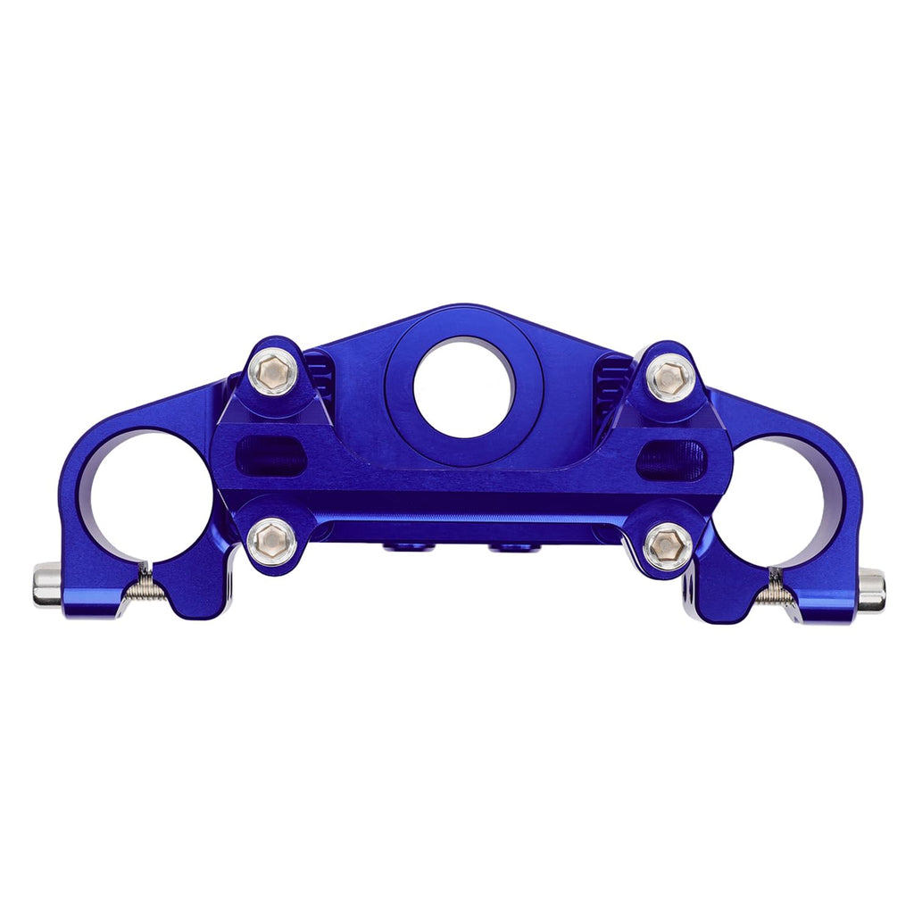 Triple Clamp with Risers Set for TTR 110 TTR110E TTR 110E 2008-2025, CNC Machined Aluminum Alloy | Handlebar Riser | Hard-Anodized | Direct Fit | Easy Installation Black