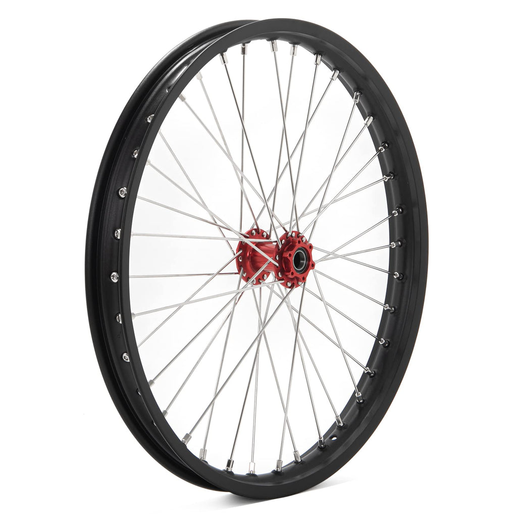 TOFR 17" Front Rear Spoke Wheels Rims Hubs Set for Surron Light Bee LBX Aluminum
