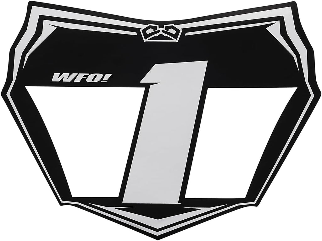 Electric Dirt Bike Hollow Mesh Front Number Plate with 3M Protective Decal for Surron Light Bee X/S,Talaria,Yozma in10,Tuttio,Ridstar Q20 &Super73-Motocross Style Plate to Hide Wire, Ebike Accessories