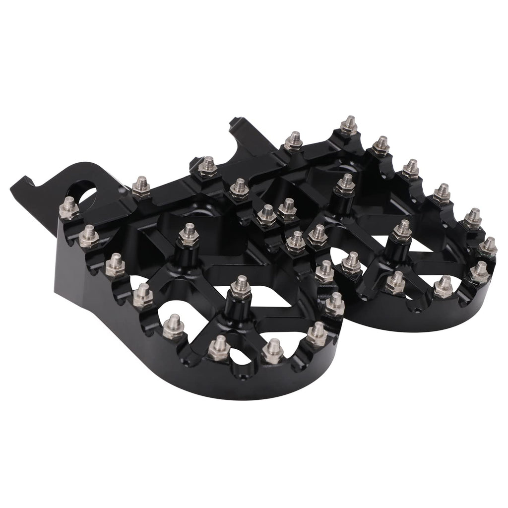 AnXin Dirt Bike Foot Pegs Motorcycle Footpegs Foot Pedals Rests CNC for KLX 110 KLX110 2002-2023 KLX110L 2010-2023 KX60 1998-2003 Pit Bike Black