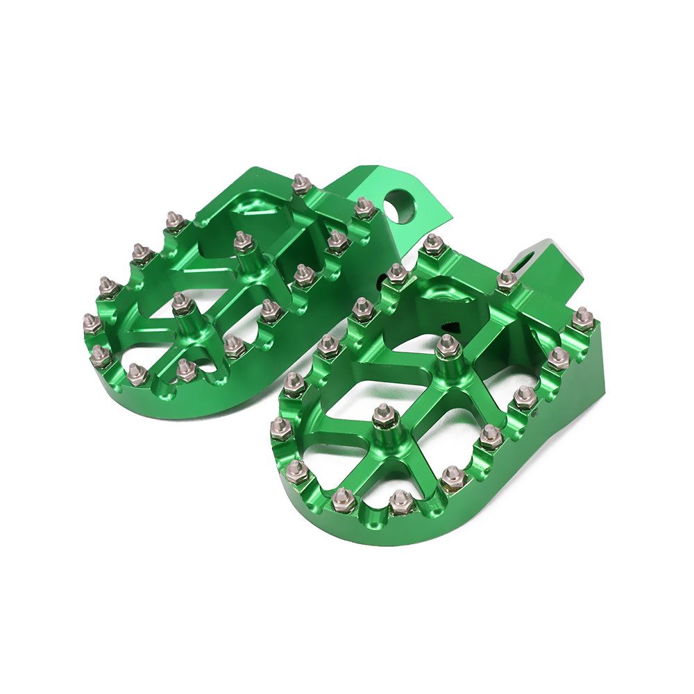 AnXin Dirt Bike Foot Pegs Motorcycle Footpegs Foot Pedals Rests CNC for KLX 110 KLX110 2002-2023 KLX110L 2010-2023 KX60 1998-2003 Pit Bike Black