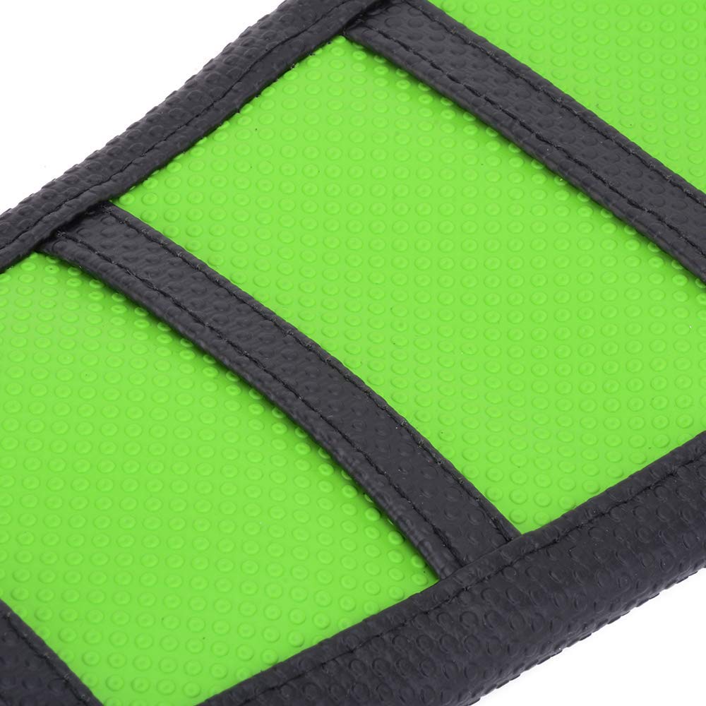 JFG Racing Dirt Bike Seat Cover,Motorcycle Cushion with Non-Slip Rubber Striped for KX65 2000-2024/KLX110 2002-2024 - Green