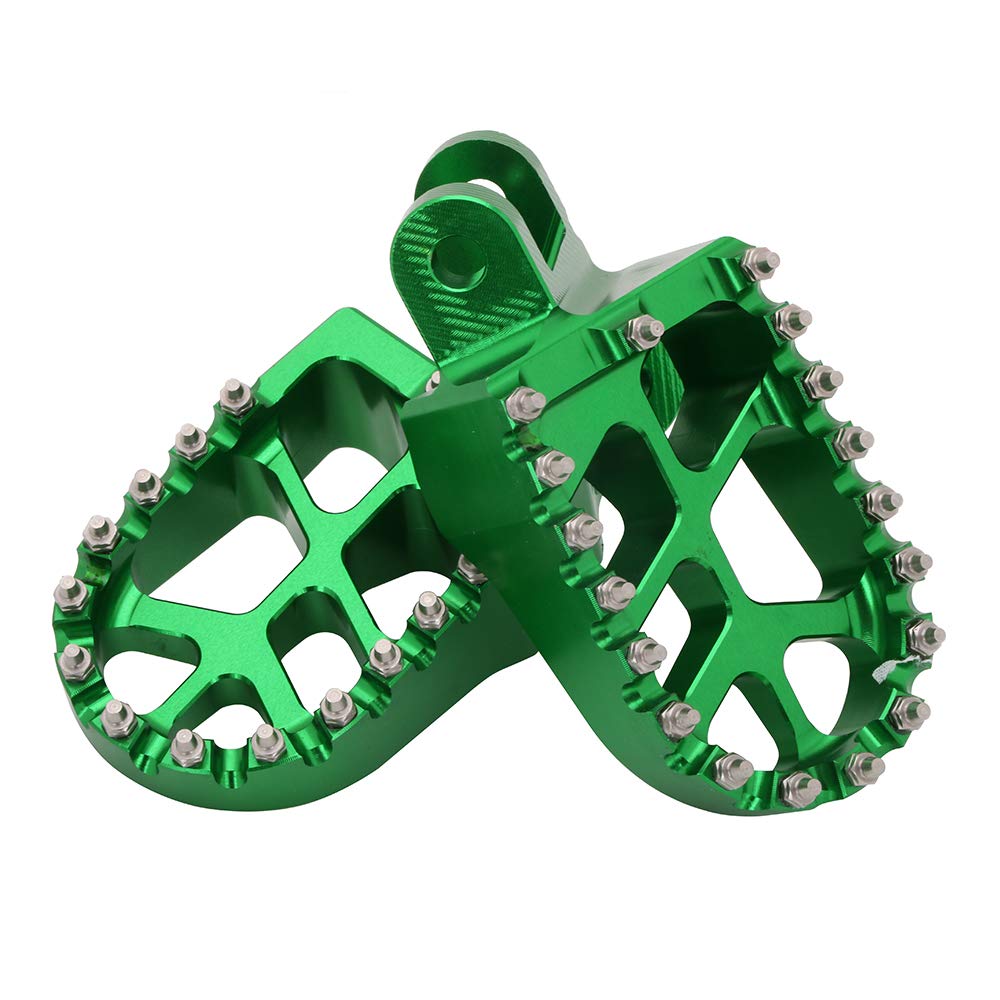 AnXin Dirt Bike Foot Pegs Motorcycle Footpegs Foot Pedals Rests CNC for KLX 110 KLX110 2002-2023 KLX110L 2010-2023 KX60 1998-2003 Pit Bike Black
