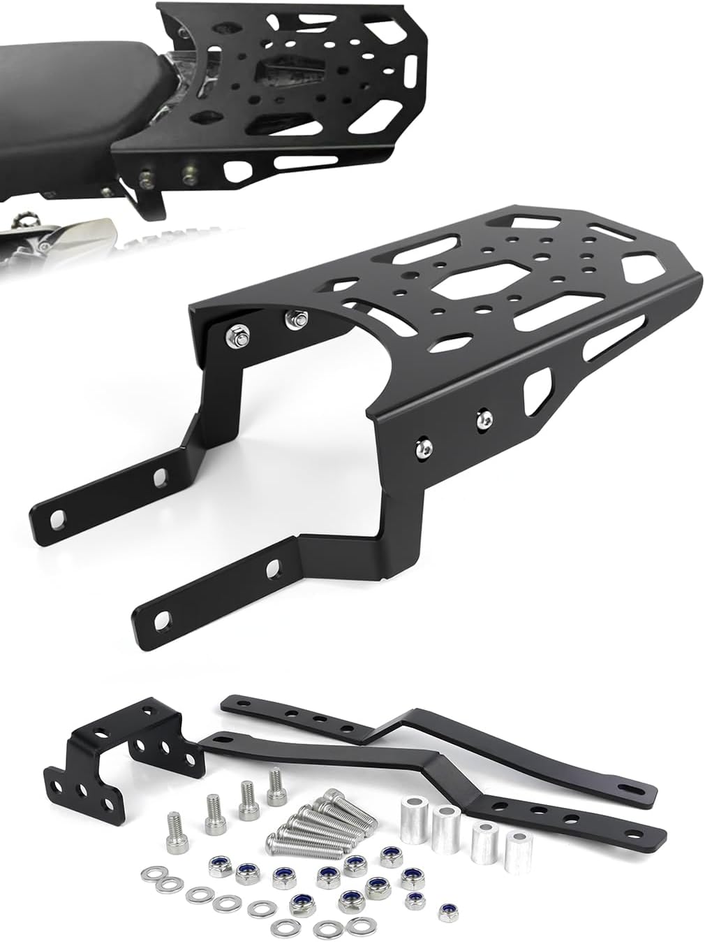 Rear Luggage Rack Fit for Talaria Sting MX3 /Talaria Sting R MX4 Rack | Rear Cargo Carrier Tail Storage Top Cargo Support Plate