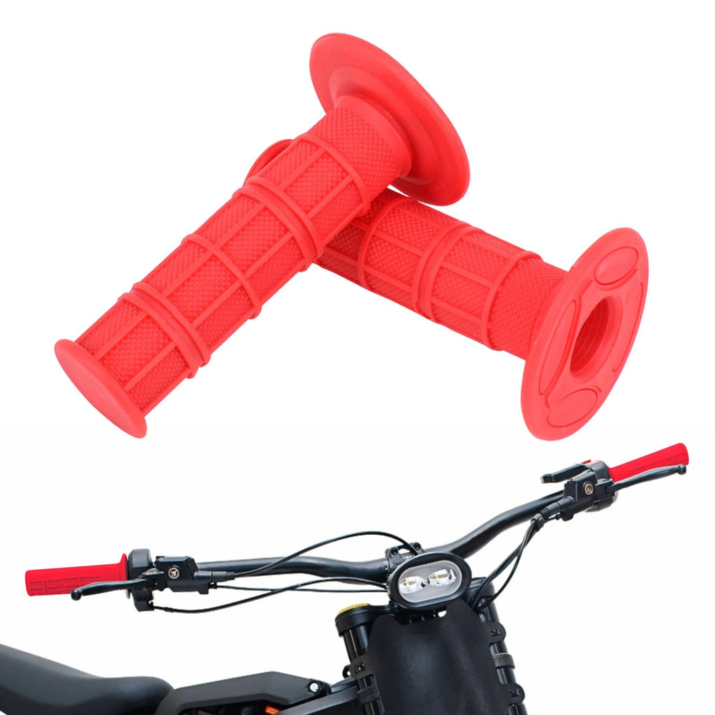 Sur Ron Handlebar Grips, 7/8" Rubber Handle Grips Universal for Surron LBX Talaria Sting R MX3/R MX4 Talaria X3 XXX E-Ride Pro SS/S Electric Dirt Bike