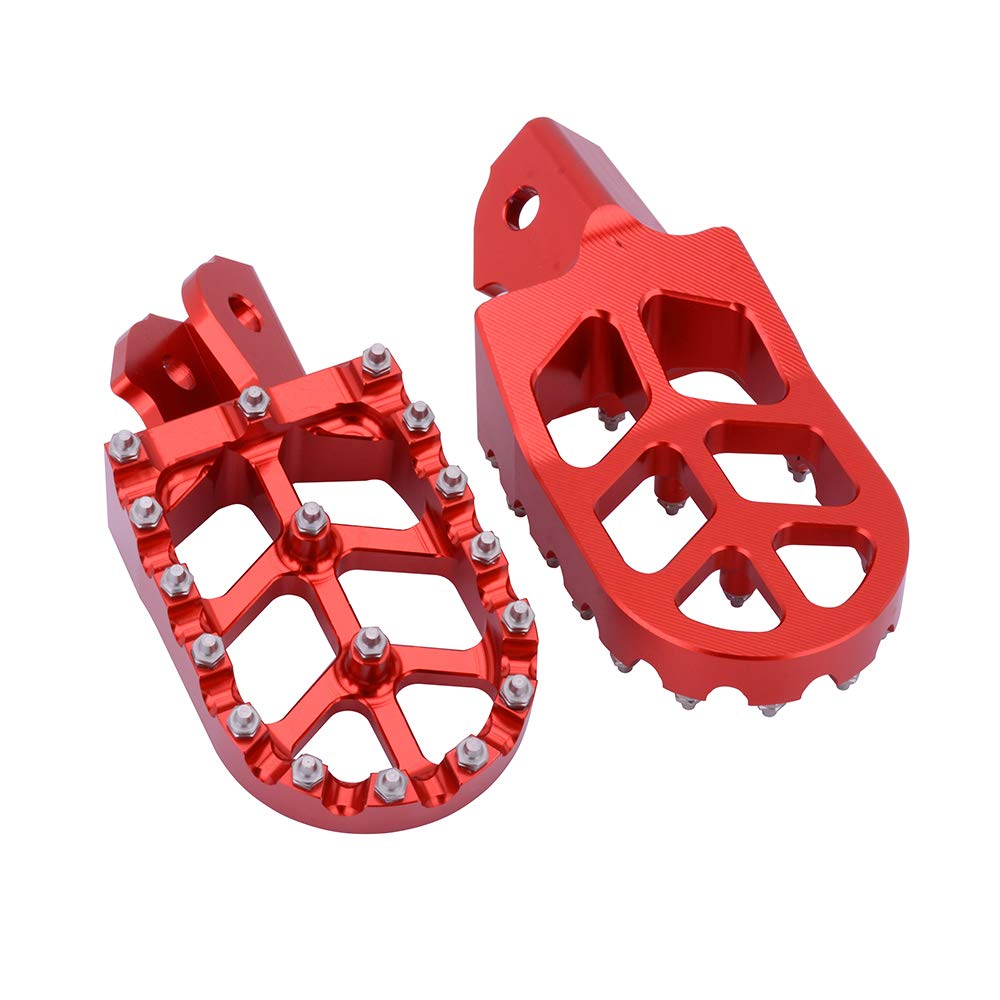 AnXin Dirt Bike Foot Pegs Motorcycle Footpegs Foot Pedals Rests CNC For CRF 110 CRF110F 2013-2022 CRF125F 2014-2023 Dirt Pit Bike Silver