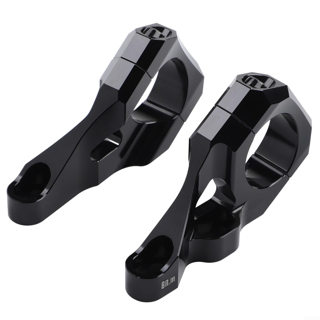 Direct Mount Stem 31.8mm 6061 Aluminium Alloy CNC For DH Dual Crown Fork Mountain Bike For Surron For Light Bee Dirt Bike, 35Mm Rise, Black/Purple/Orange/Silver(Black)