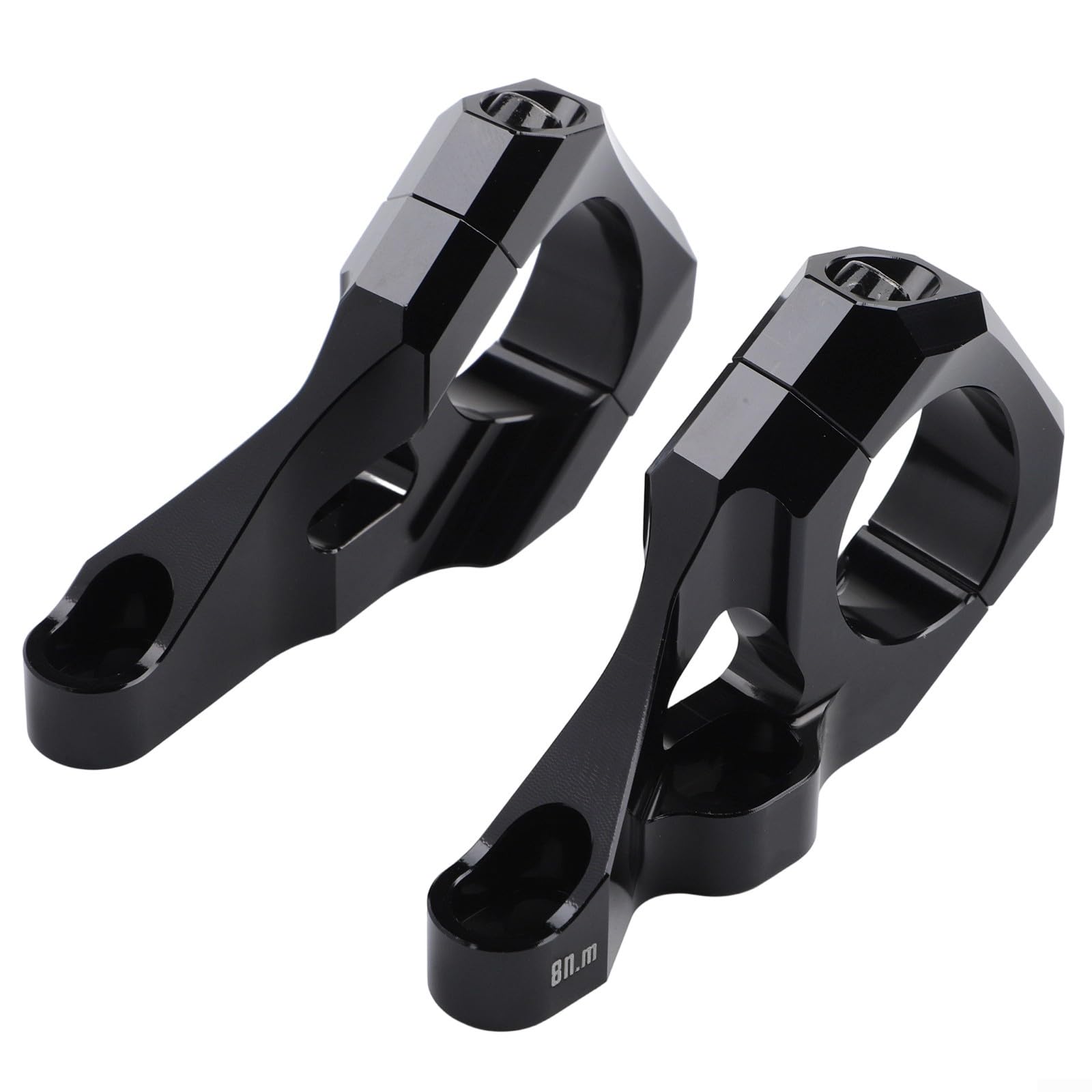 Direct Mount Stem 31.8mm 6061 Aluminium Alloy CNC For DH Dual Crown Fork Mountain Bike For Surron For Light Bee Dirt Bike, 35Mm Rise, Black/Purple/Orange/Silver(Black)