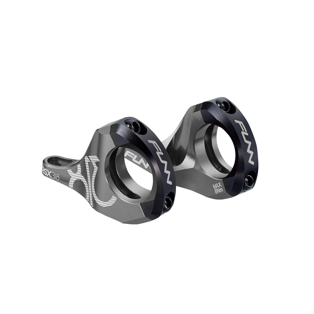 Funn RSX Mountain Bike Direct Mount Bike Stem with 31.8mm Bar Clamp, 2 Pieces Lightweight Split Design for Dual Crown Forks, Adjustable Extension 45-50mm