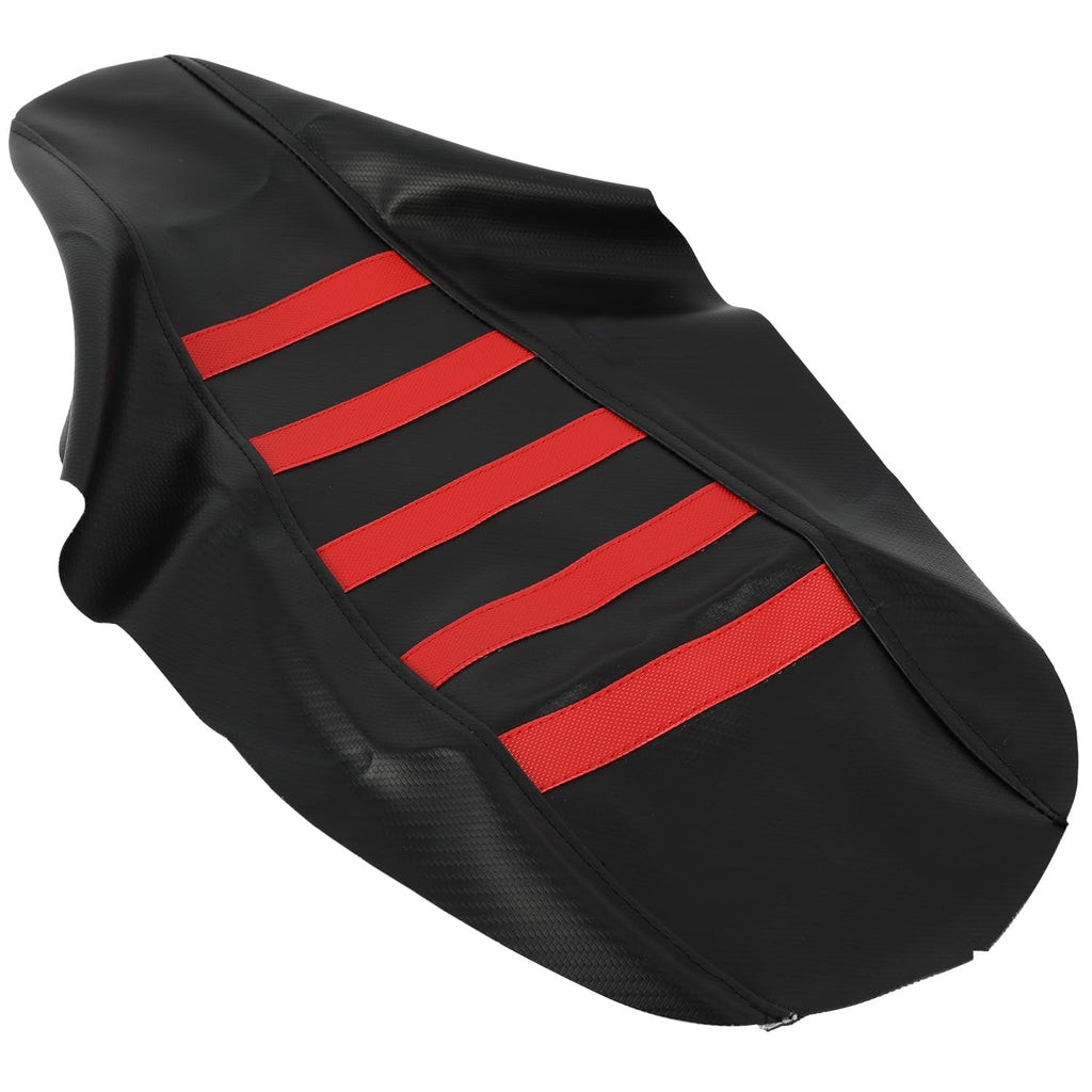 Ribbed Dirt Bike Seat Cover Gripper Soft for CRF 110 125F CRF110F CRF125F 2023 2024 2025 Pit Bike Non-Slip Surface Protector Black