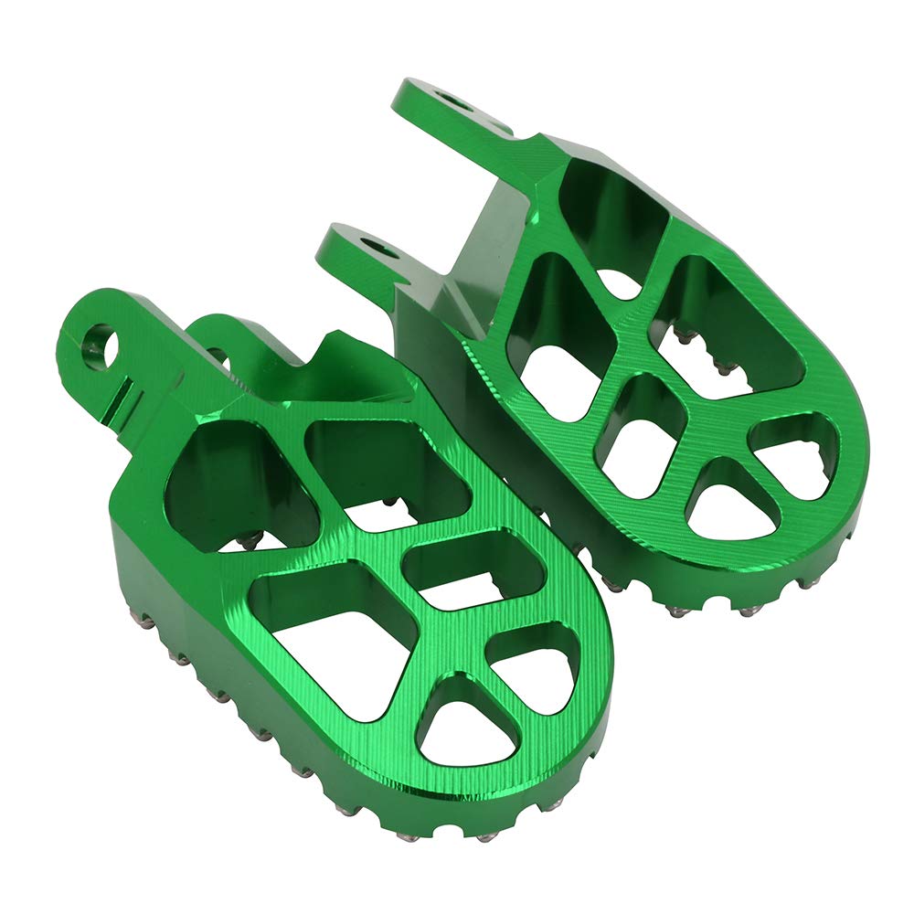 AnXin Dirt Bike Foot Pegs Motorcycle Footpegs Foot Pedals Rests CNC for KLX 110 KLX110 2002-2023 KLX110L 2010-2023 KX60 1998-2003 Pit Bike Black