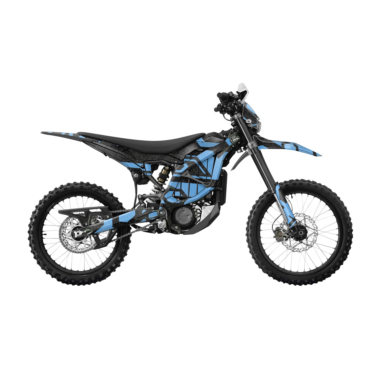 Glossy Glitter Surron Ultra Bee Graphics Kit Wrap - Blue Hex Parts - Sur-Ron Skin - Premium 3M Vinyl Protective Wrap Decal Cover - Easy to Apply | Crafted in The USA by MightySkins
