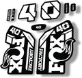 Fork Replacement Decal Sticker Compatibale for Fox 40 2021 Series White (Matte)