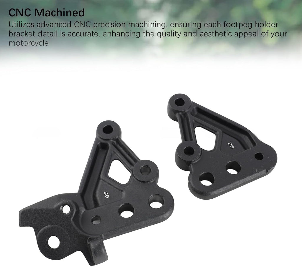 Foot Peg Brackets Replacement, Electric Dirt Bike CNC Motorcycle FootPeg Pedal Bracket Compatible with for Talaria Sting X3 MX3 MX4, Black