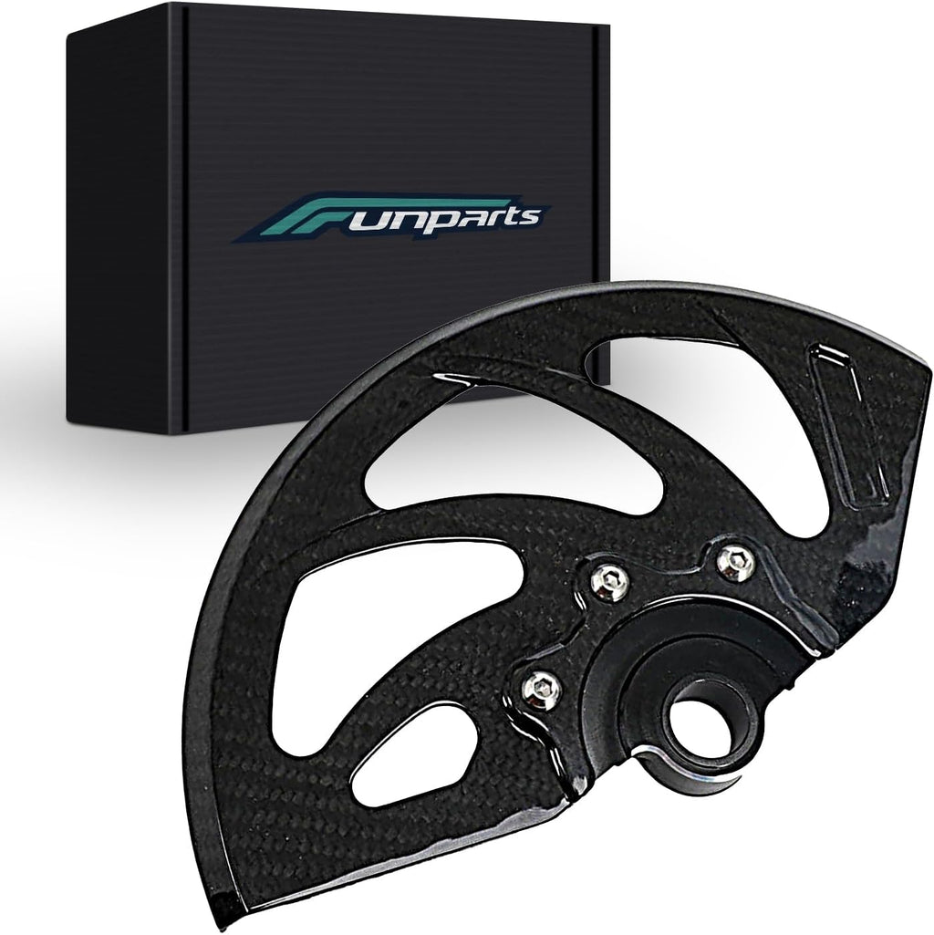 Funparts Carbon Fiber Front Brake Disc Guard for Surron Sur Ron Light Bee X/S Talaria Sting MX3/R MX4 Talaria XXX Segway X260 X160 Electric Dirt Bike