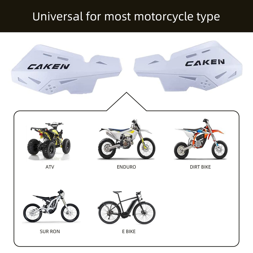 Universal 7/8" 22mm and 1 1/8" 28mm Handle Bar Hand Guards CNC Bracket for Dirt Bike Motocross ATV Scooter for CRF KLX KX LTR TRX SX SXF EXC XCW Grizzly Hawk 250 Bicycles-Red