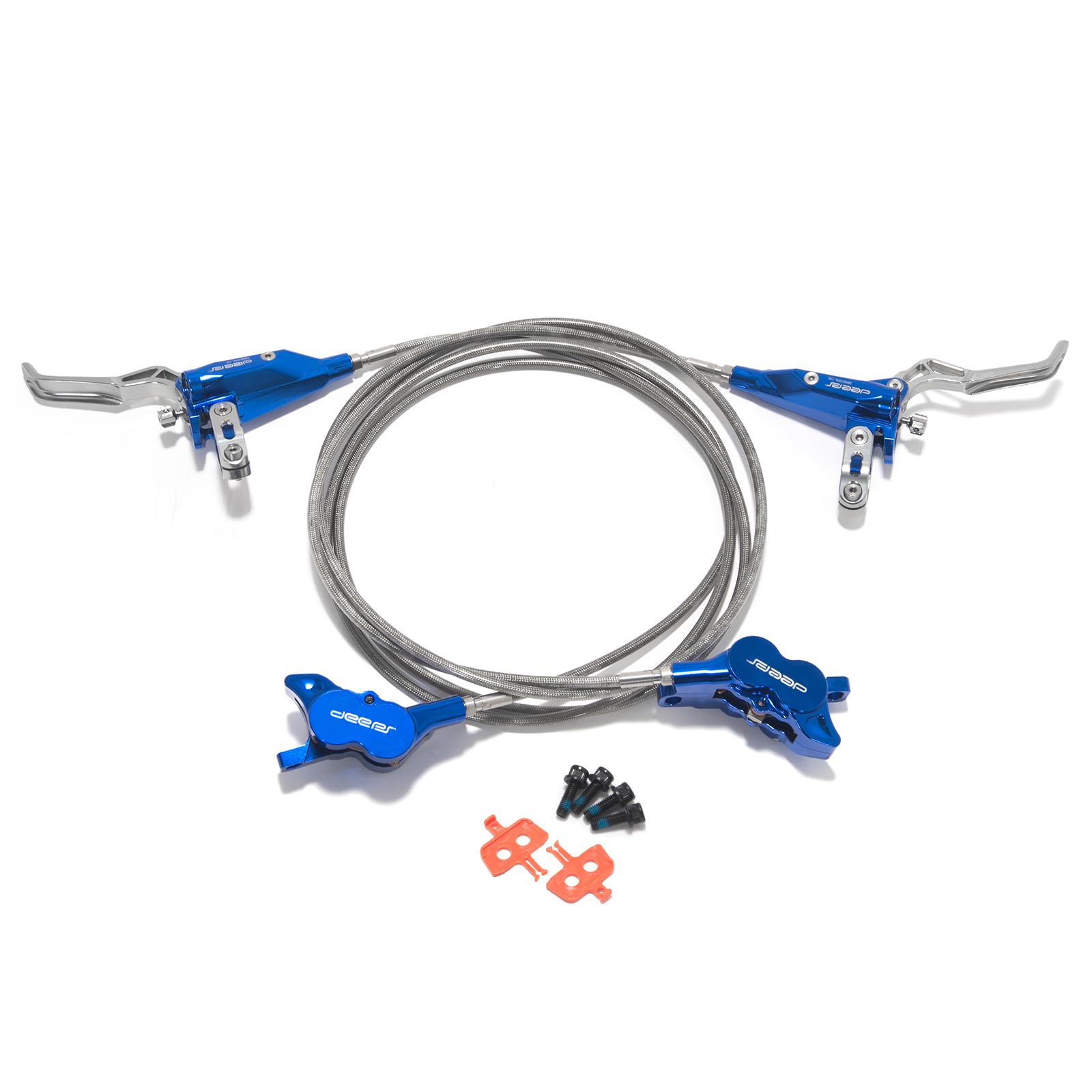 TOFR Upgraded Front Rear Brake Kit for Surron Light Bee X/Talaria XXX/Talaria Sting MX3 / R MX4 / Segway X160 X260 / 79Bike Falcon M/E Ride Pro-SS