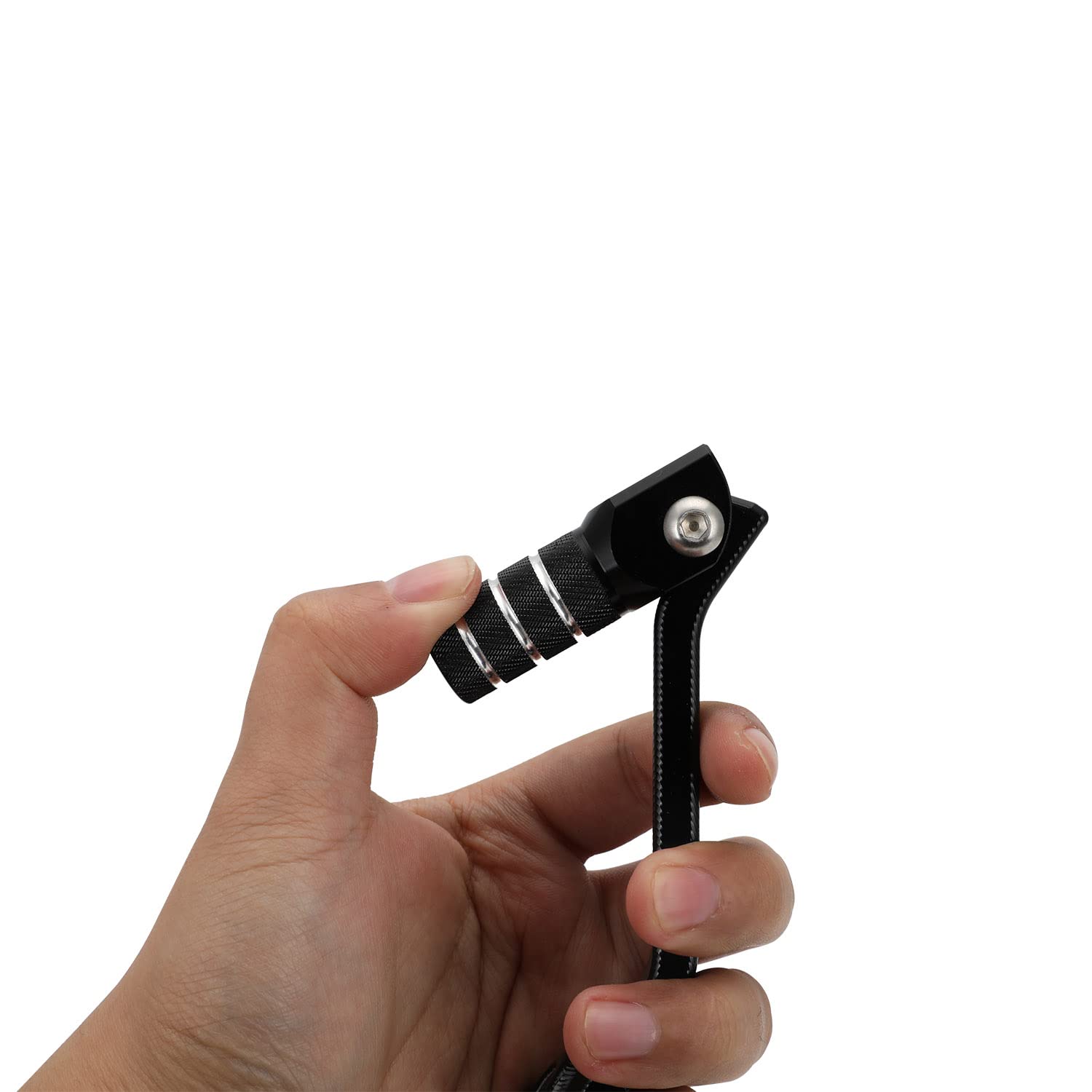 JFG RACING Motorcycle Gear Shifter Shift Lever Folding Tip CNC for CRF 110 CRF110F 2013-2023 TTR 110 08-09 11-21 Black